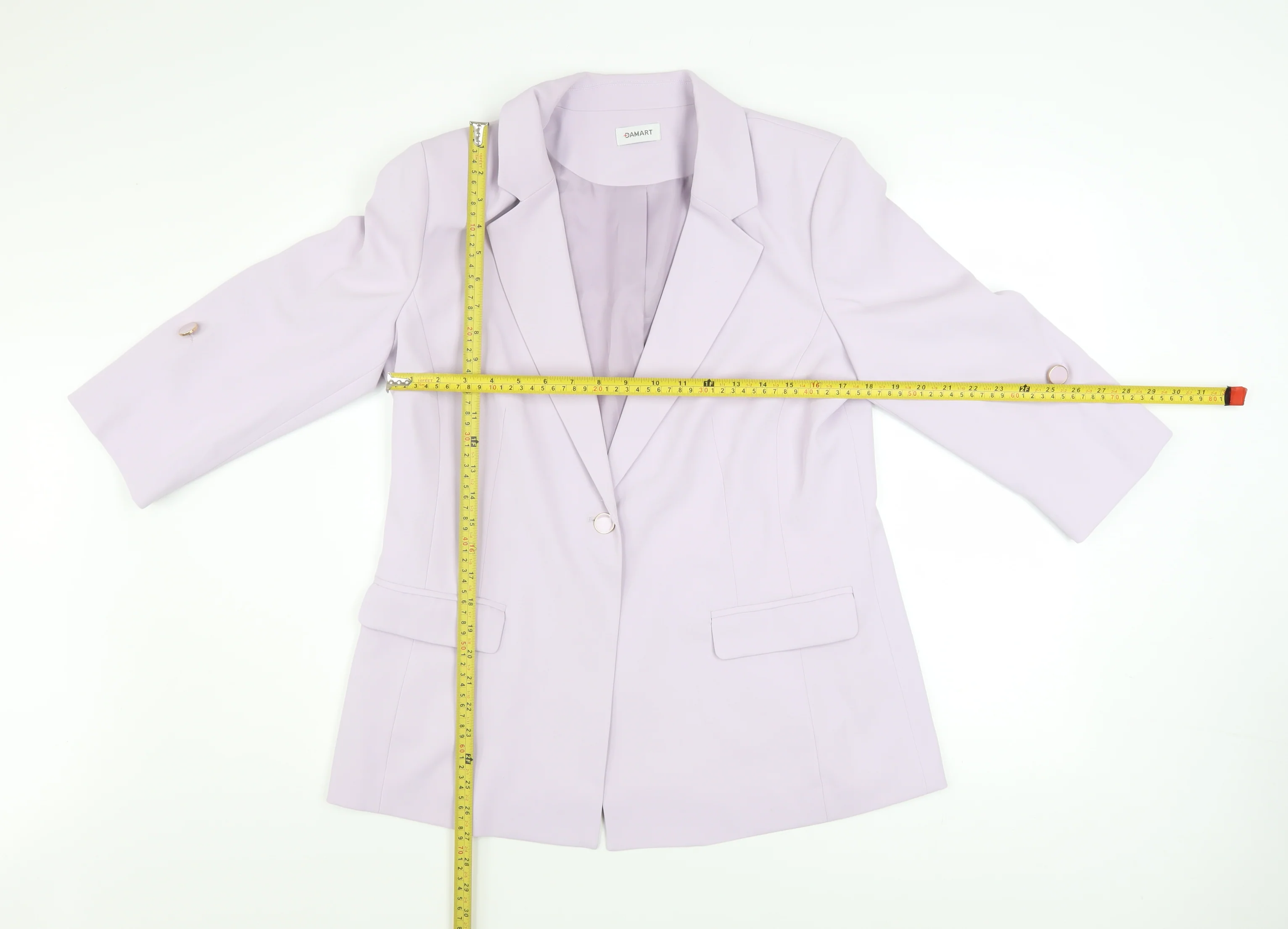 Damart Women's Purple Blazer UK 14 Regular Fit 3/4 Sleeve Jacket - Image 2