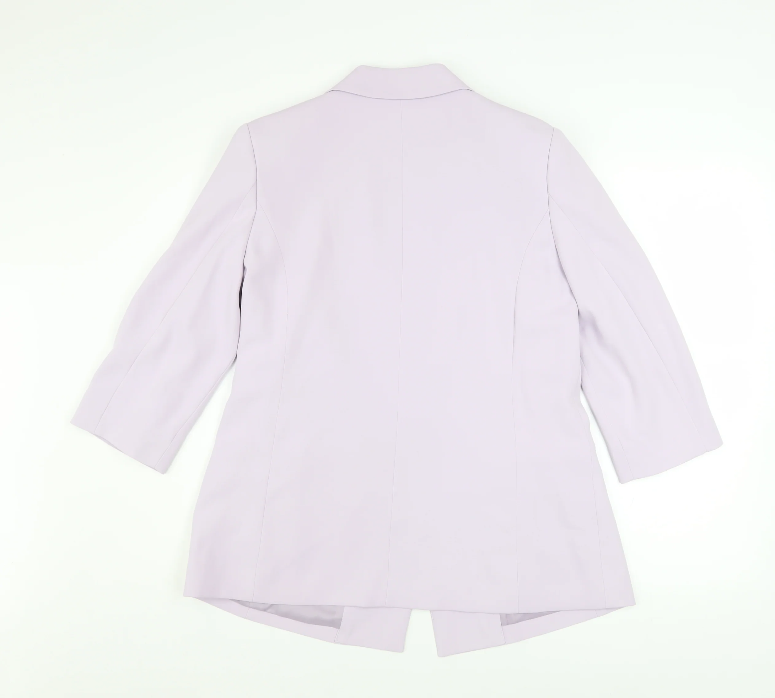 Damart Women's Purple Blazer UK 14 Regular Fit 3/4 Sleeve Jacket - Image 3