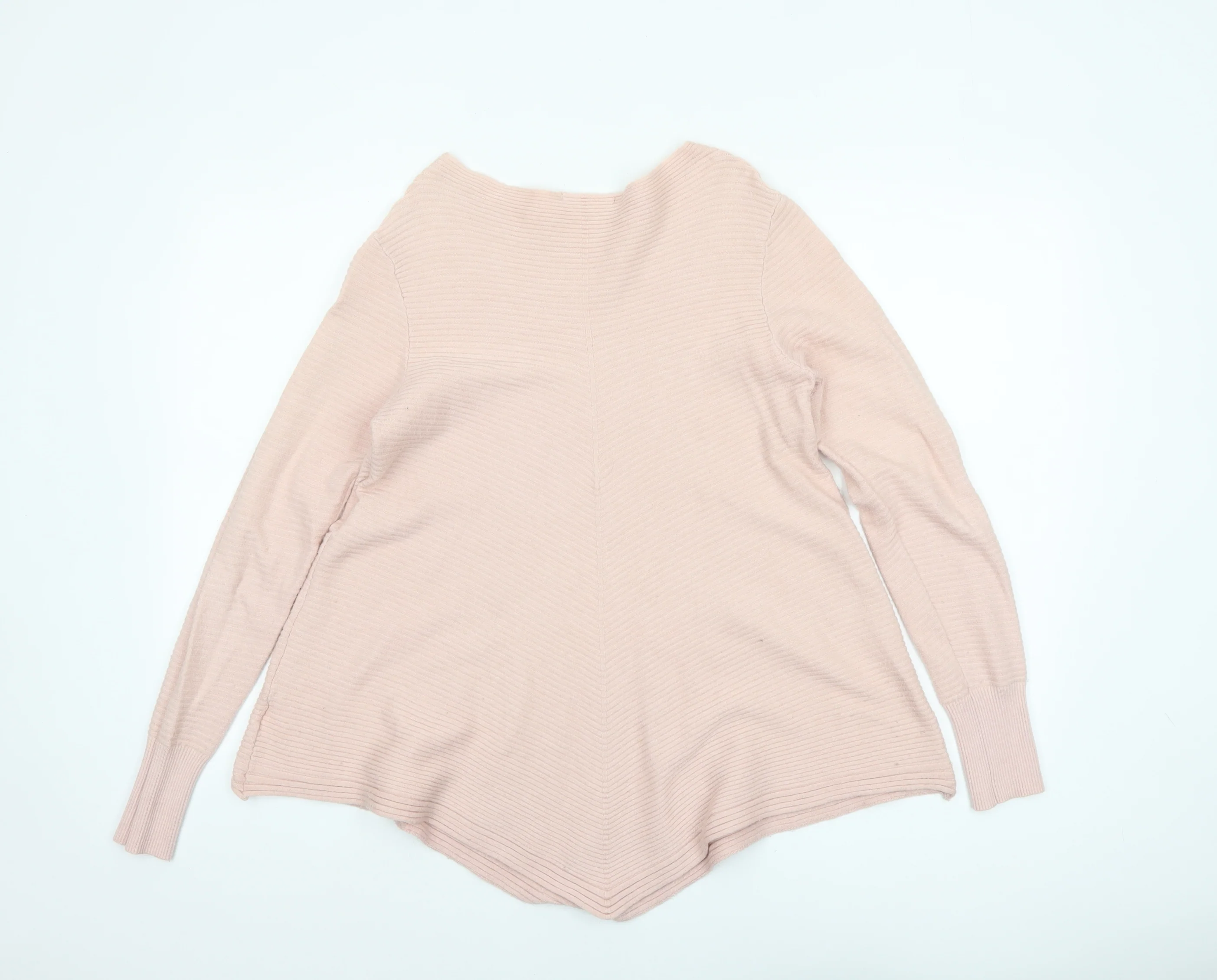 Damod Women's Pink Boat Neck Long Sleeve Knit Pullover Jumper L - Image 3