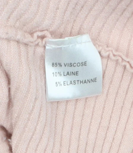 Damod Women's Pink Boat Neck Long Sleeve Knit Pullover Jumper L - Image 4