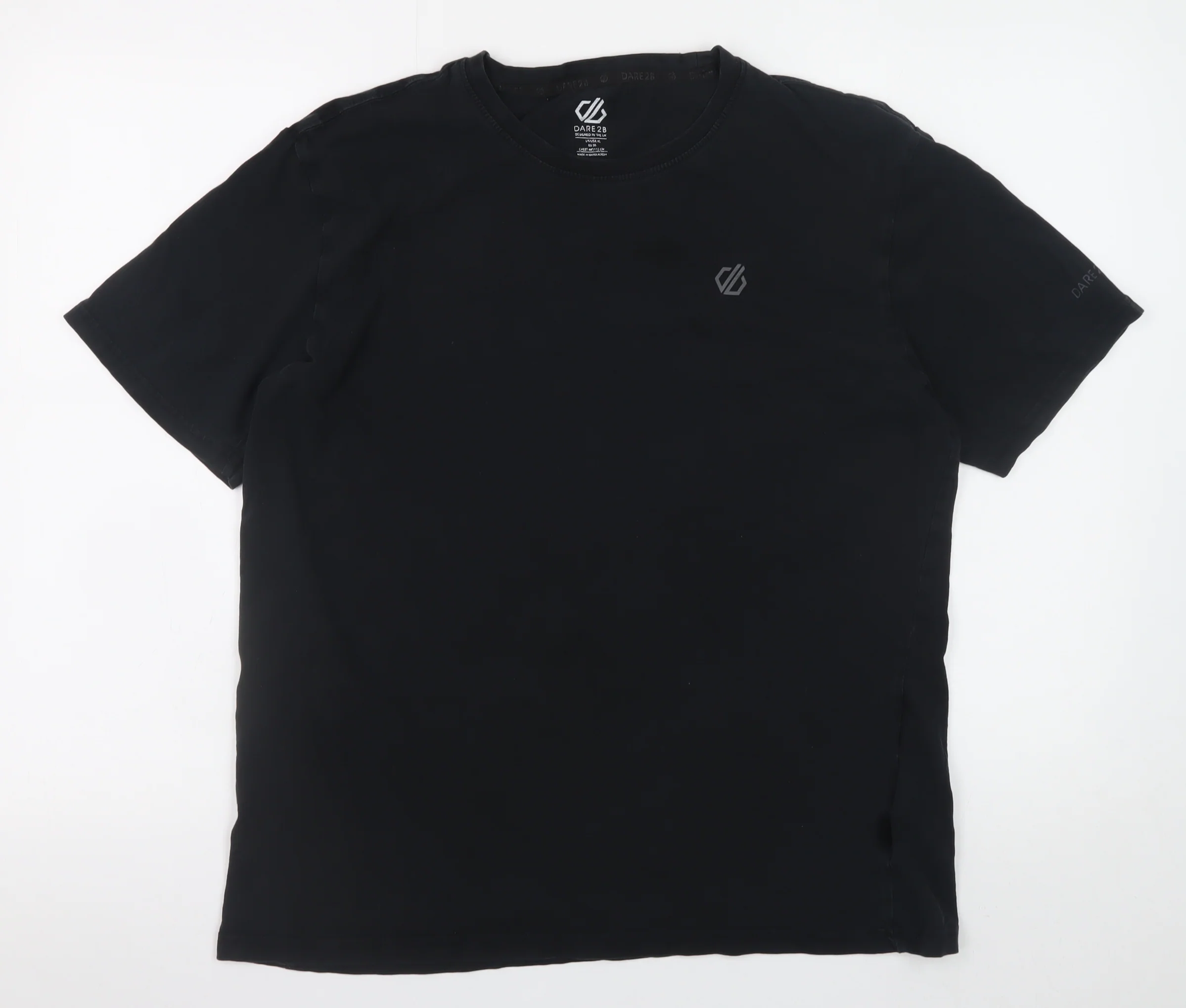 Dare 2B Men's Black XL Crew Neck Cotton Short Sleeve T-Shirt