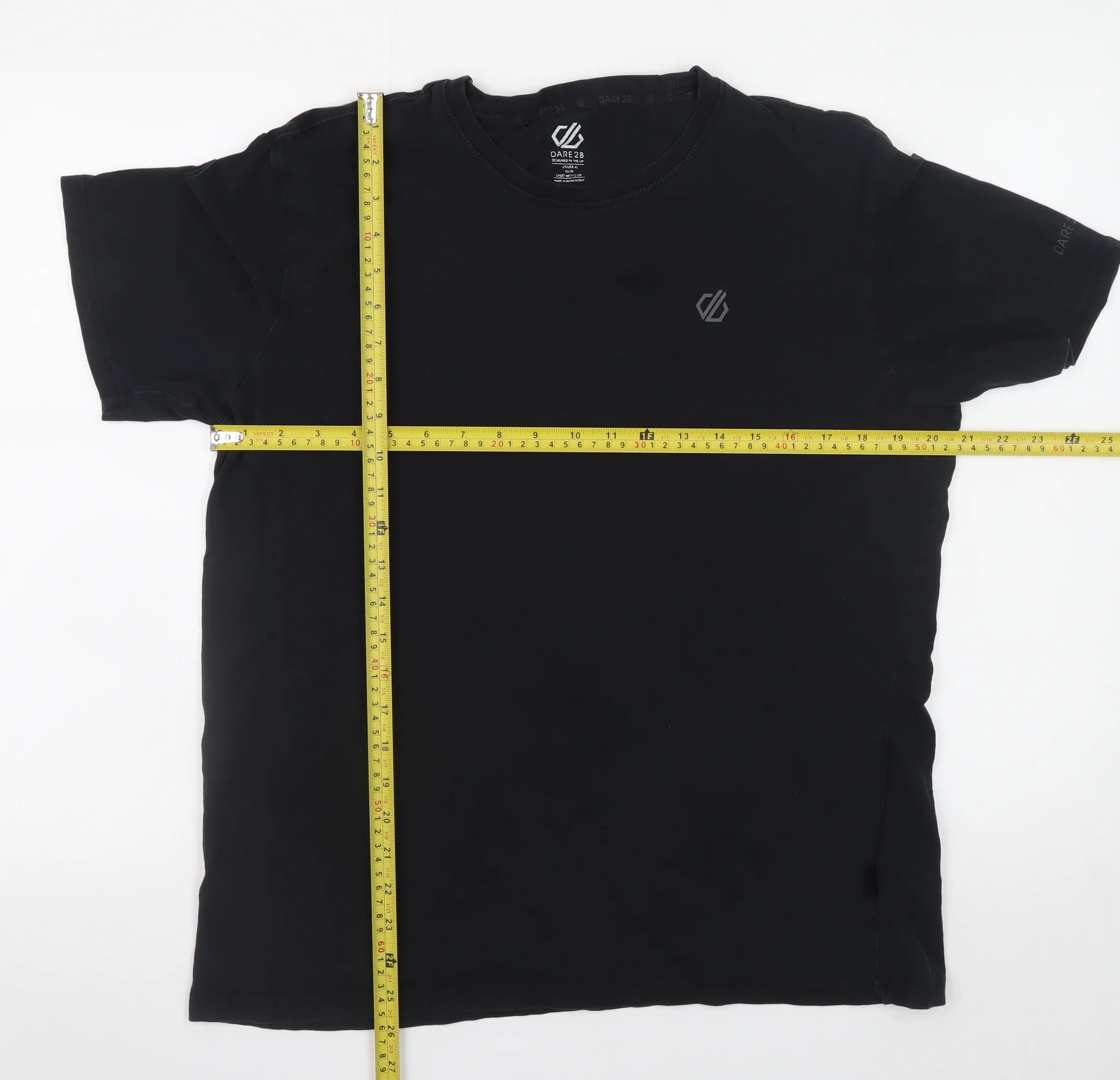 Dare 2B Men's Black XL Crew Neck Cotton Short Sleeve T-Shirt - Image 2