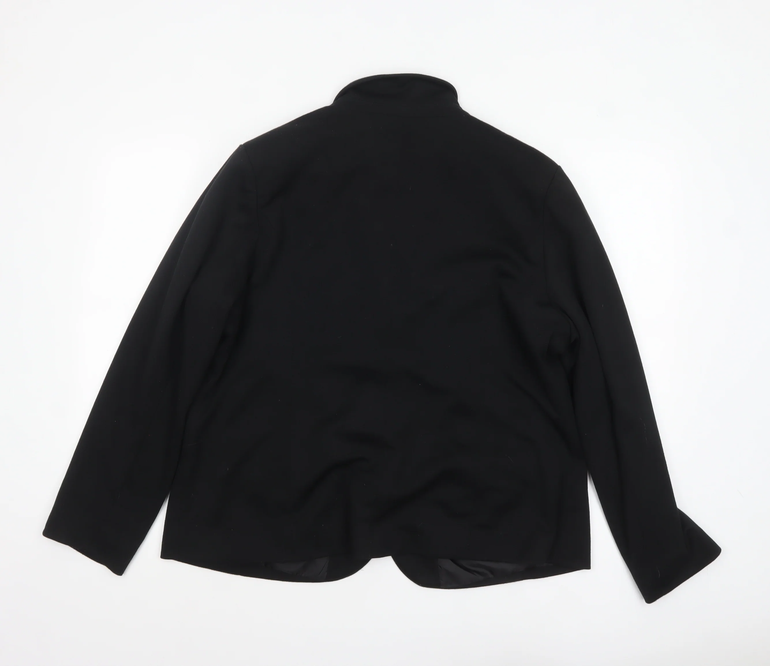 David Emanuel Women Black Size 18 Classic Single-Breasted Blazer - Image 3