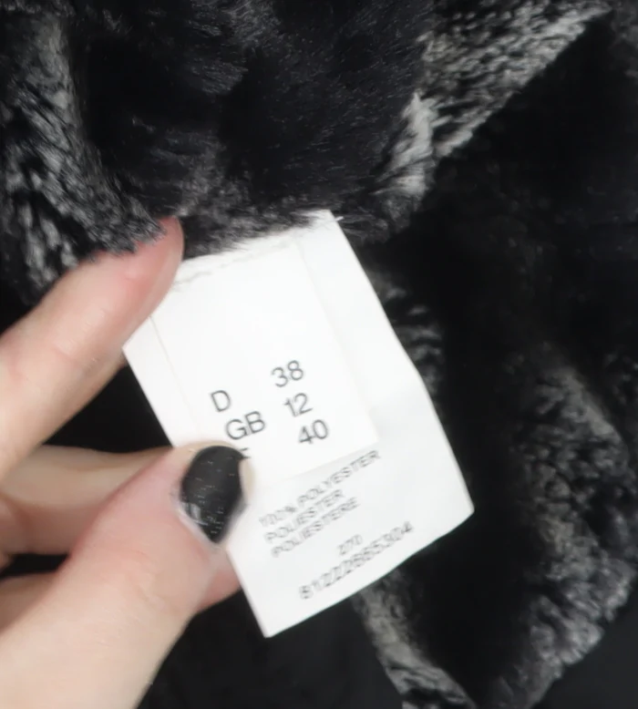 David Nieper Women's Black Size 12 Mid-Length Puffer Coat - Image 5