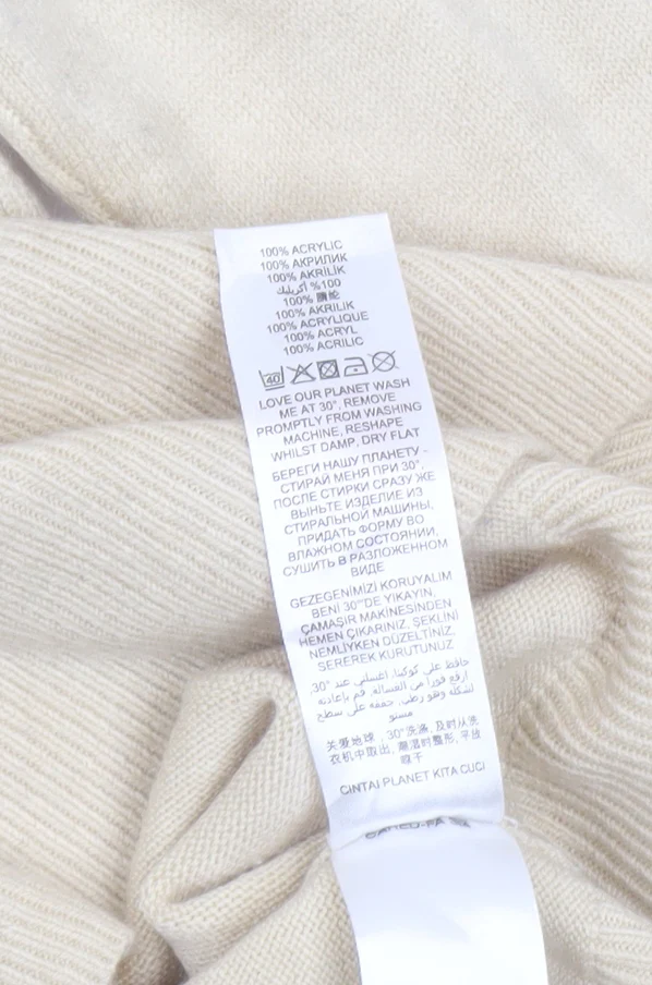 Debenhams Women’s Beige Crew Neck Acrylic Jumper Size 12 - Image 4