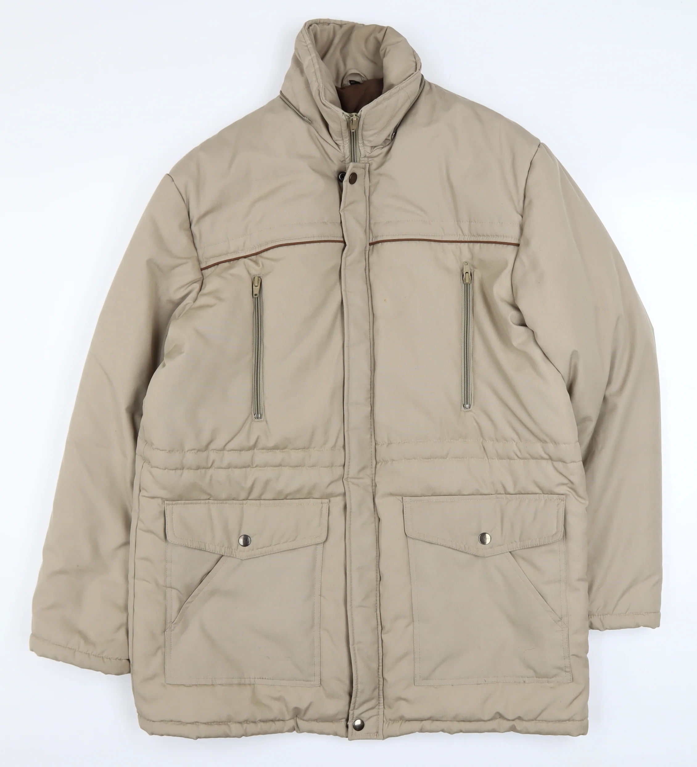 Debenhams Women’s Beige Puffer Jacket Size 12 Winter Coat