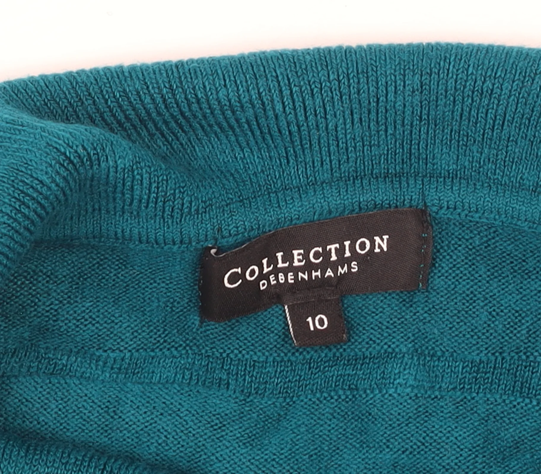 Debenhams Women’s Green Cowl Neck Long Sleeve Knit Jumper Size 10 - Image 4