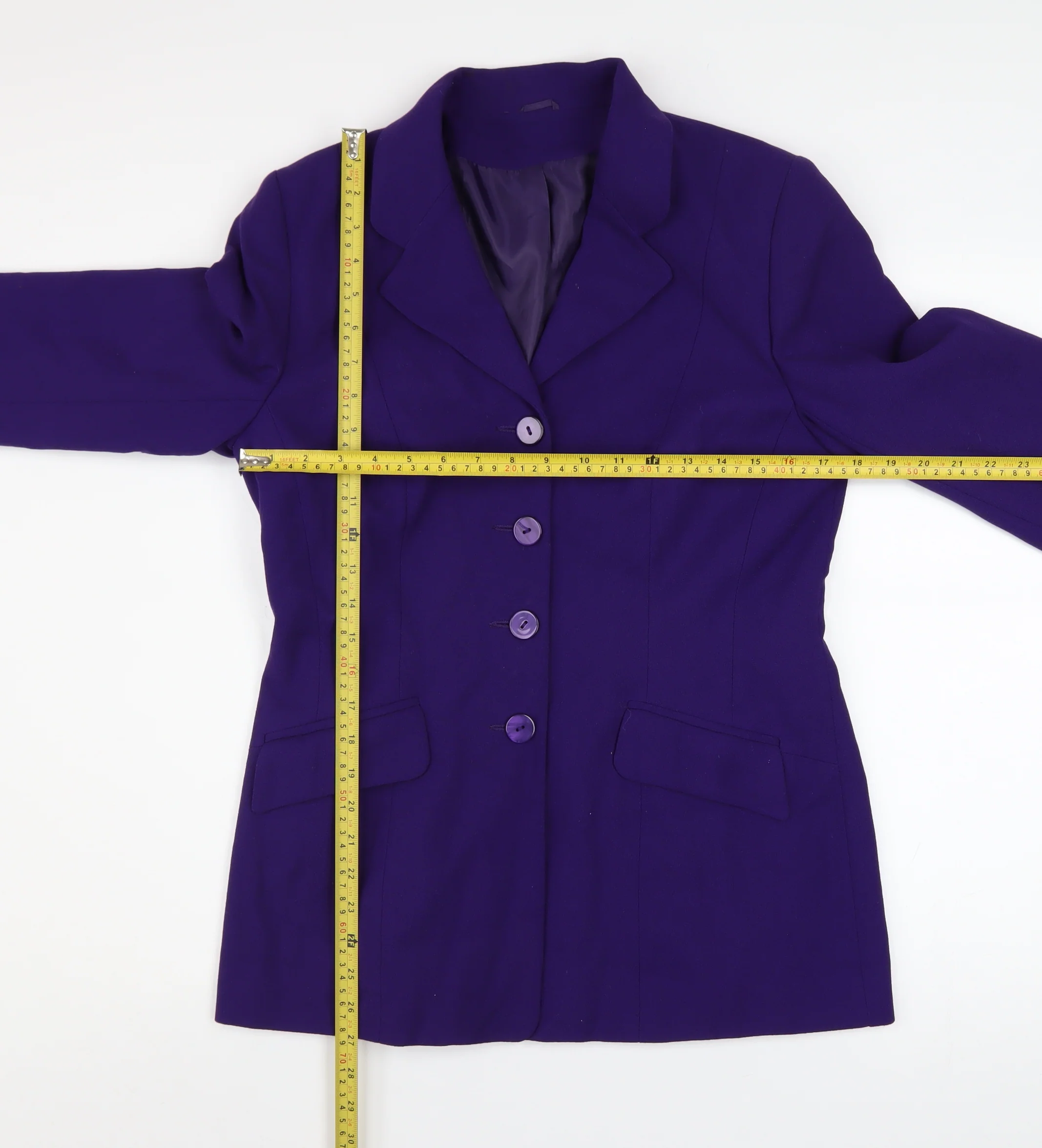 Debenhams Women’s Purple Classic Blazer Jacket Size 12 - Image 2