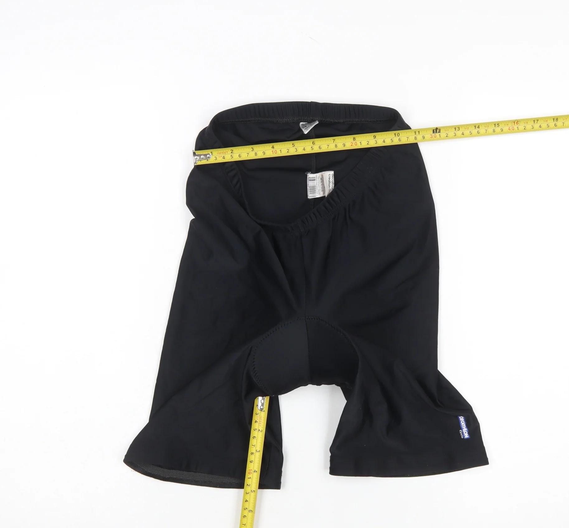 Decathlon Creation Men's Black Cycling Compression Shorts L - Image 2