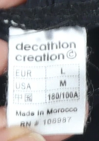 Decathlon Creation Men's Black Cycling Compression Shorts L - Image 4