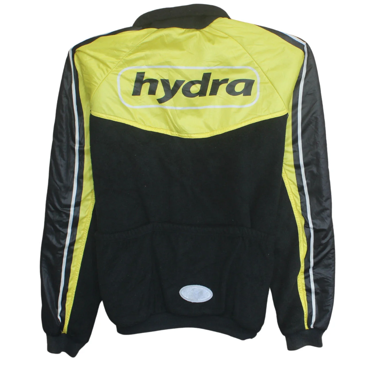 Decathlon Men's Black Yellow Hydra Track Jacket Size M Polyester - Image 3