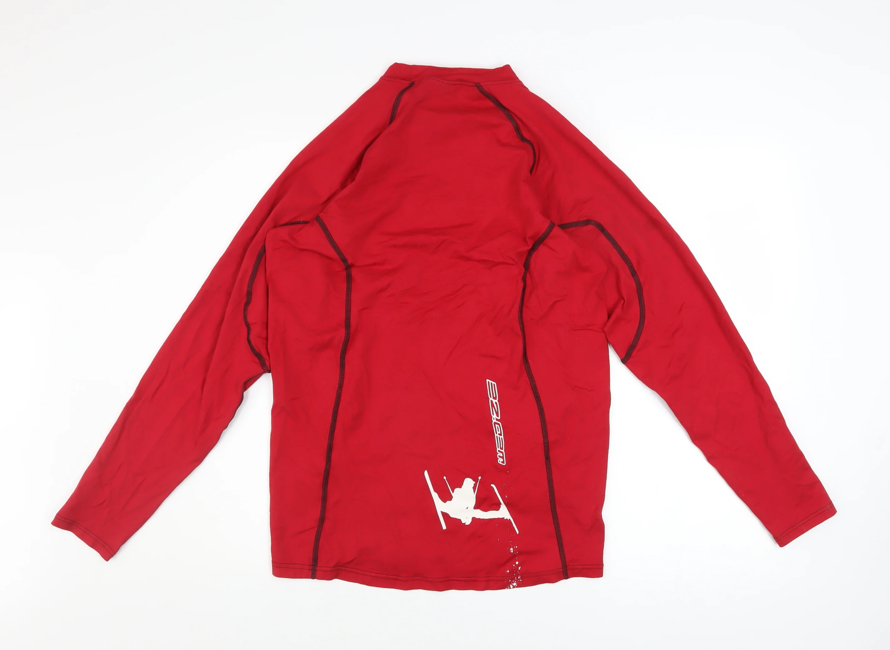 Decathlon Men's Red Long Sleeve Ski Base Layer Top M - Image 3