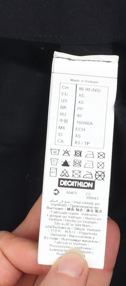 Decathlon Women’s Black XS Equestrian Riding Trousers with Pockets - Image 4