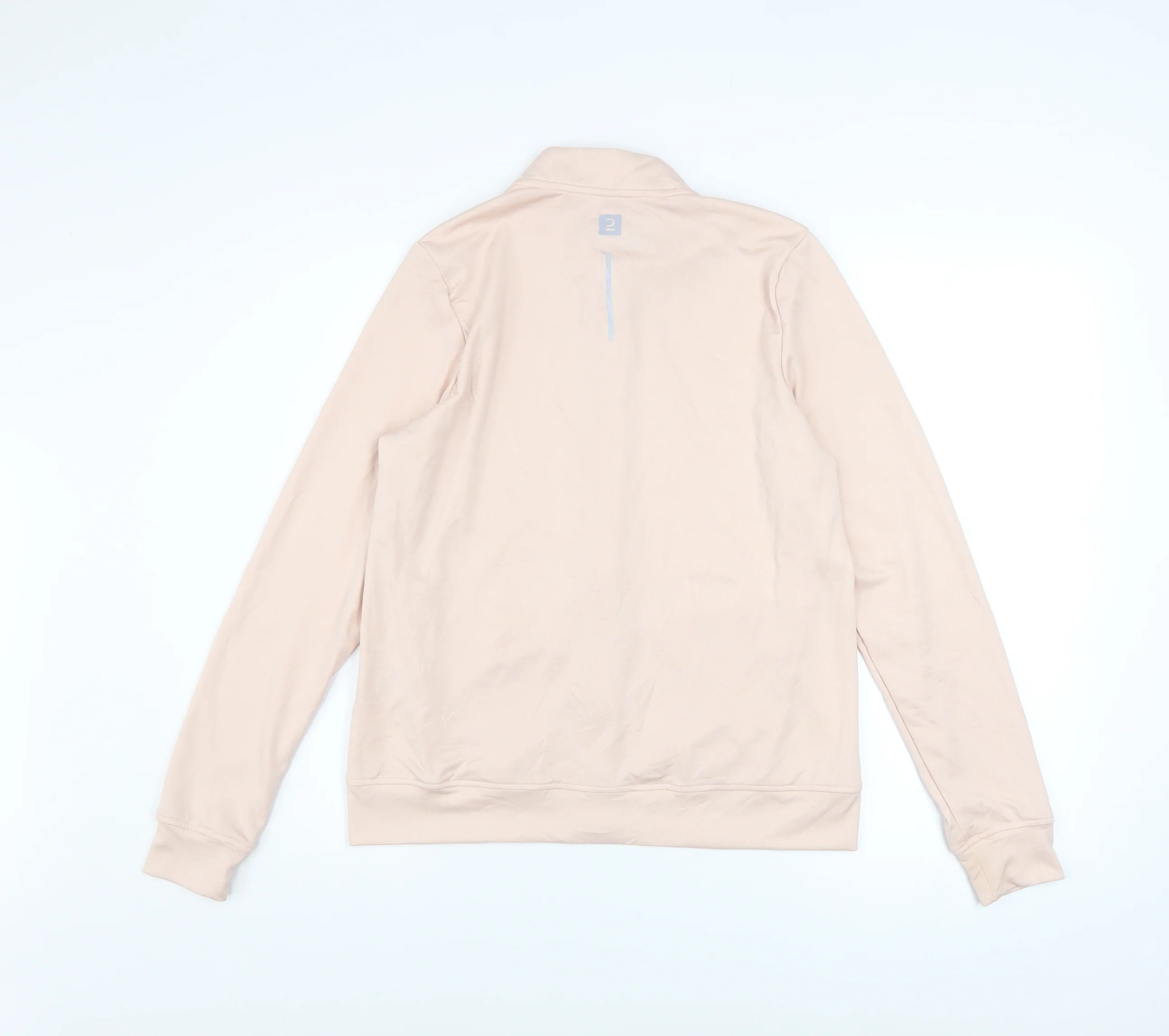 Decathlon Womens Beige Size 10 Lightweight Full Zip Track Jacket - Image 3