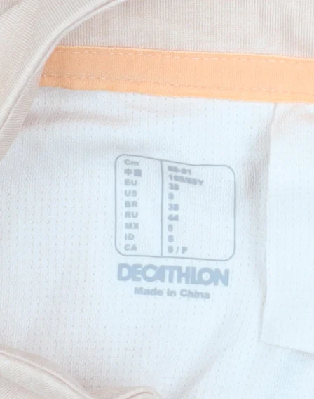 Decathlon Womens Beige Size 10 Lightweight Full Zip Track Jacket - Image 5
