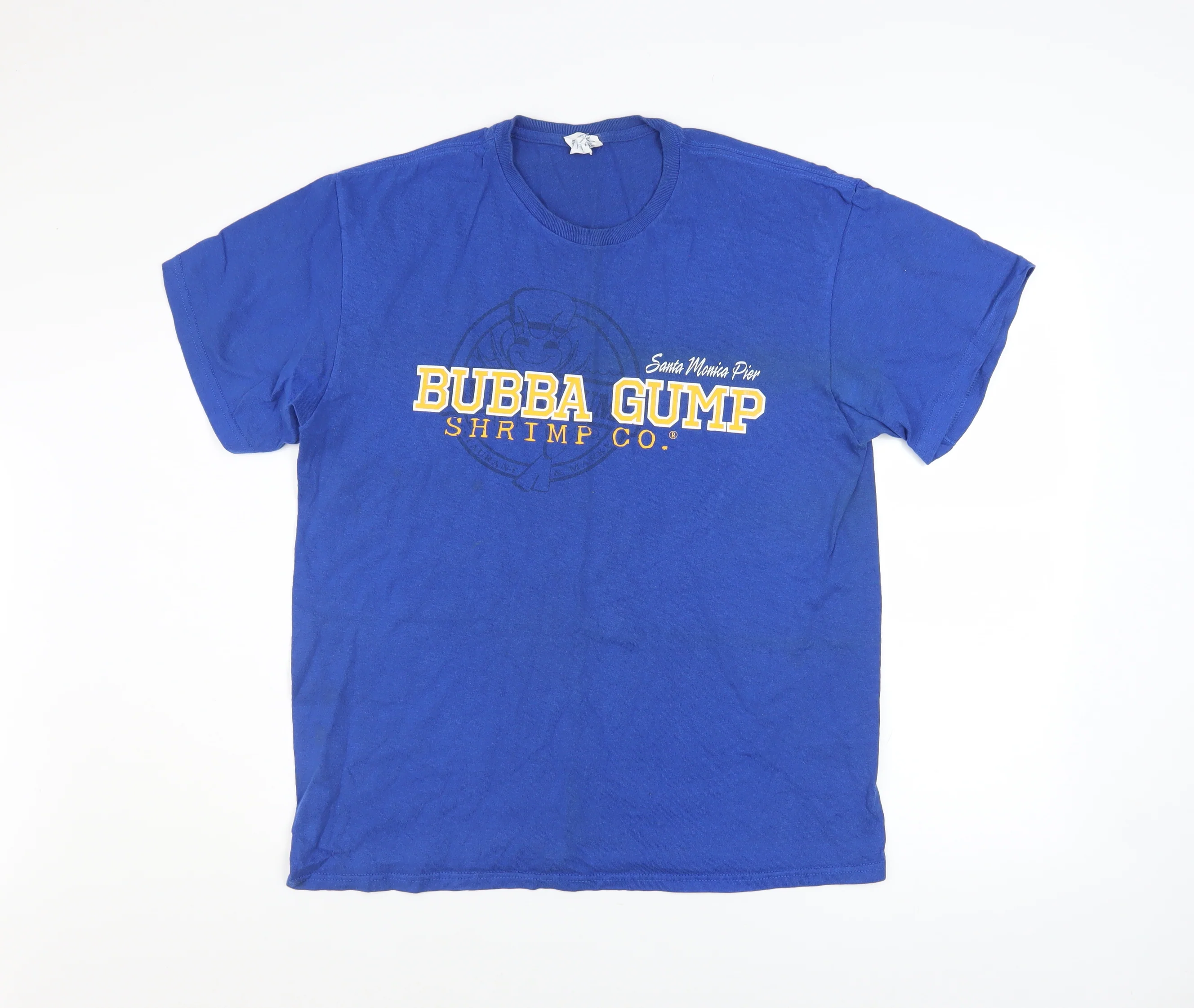 Delta Pro Weight Men's Blue Bubba Gump Shrimp Co. Graphic T-Shirt Size L