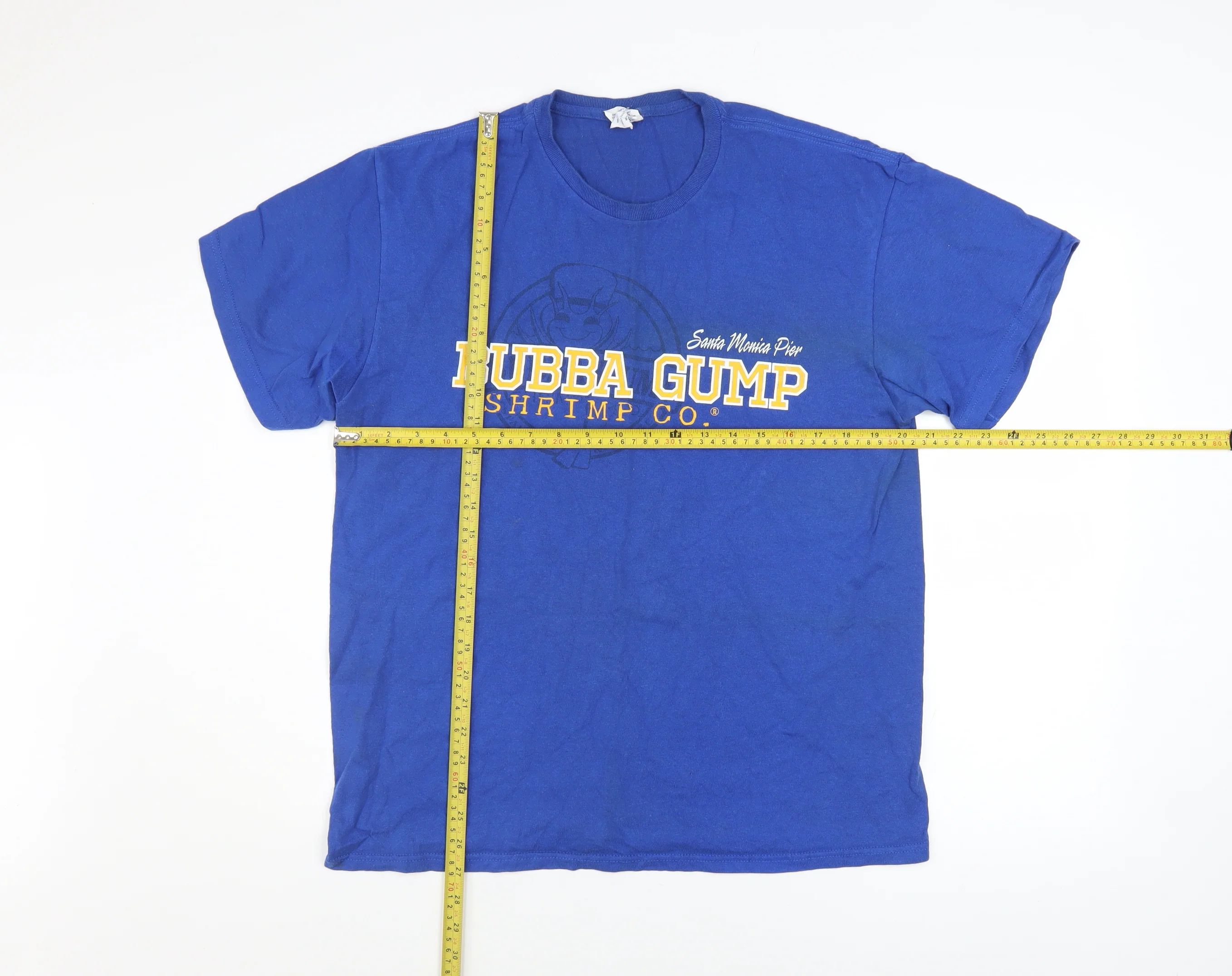 Delta Pro Weight Men's Blue Bubba Gump Shrimp Co. Graphic T-Shirt Size L - Image 2