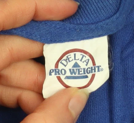 Delta Pro Weight Men's Blue Bubba Gump Shrimp Co. Graphic T-Shirt Size L - Image 4
