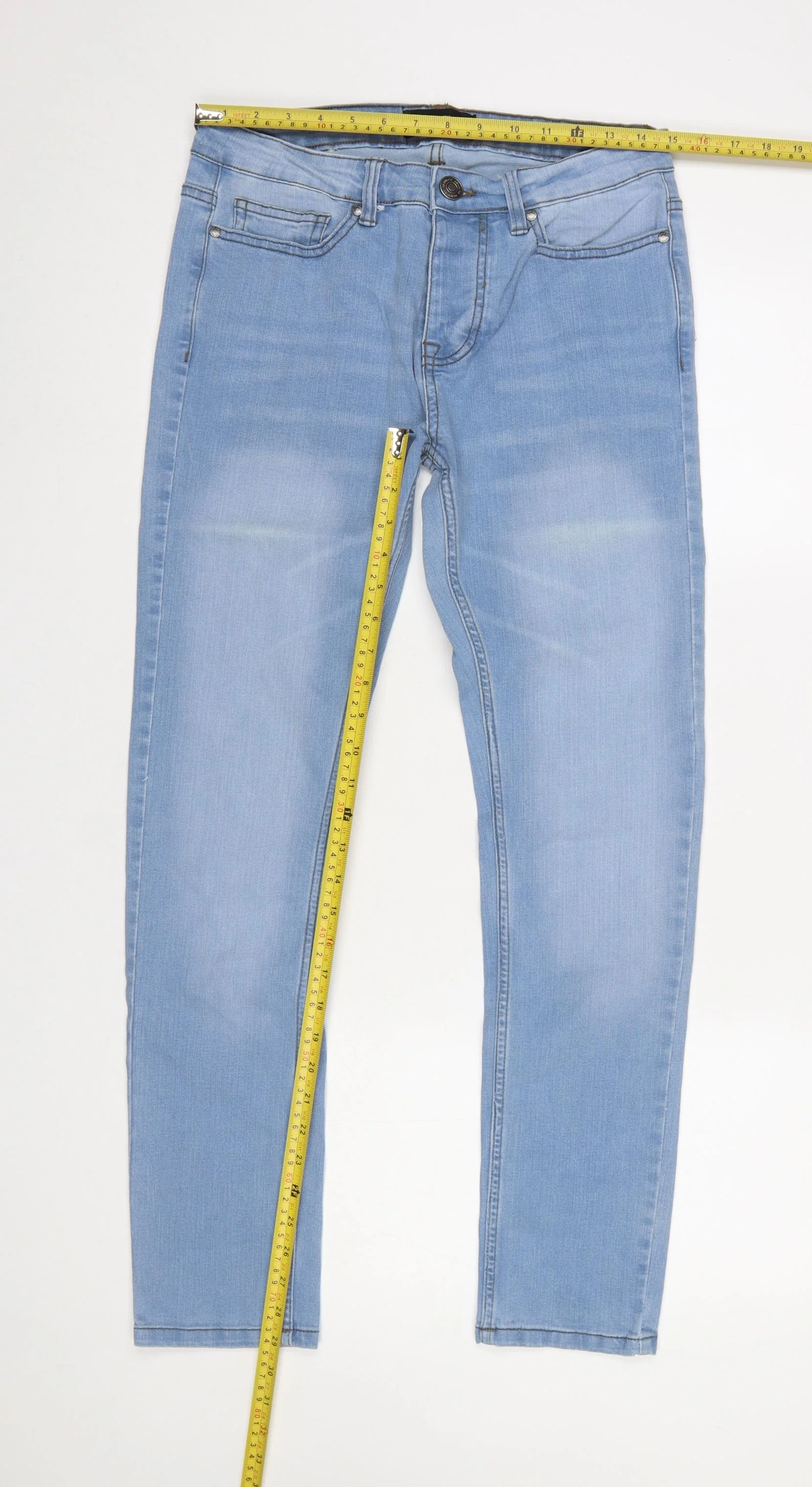 Denim Co. Men's Blue Skinny Jeans W30 L30 Slim Fit Denim - Image 2