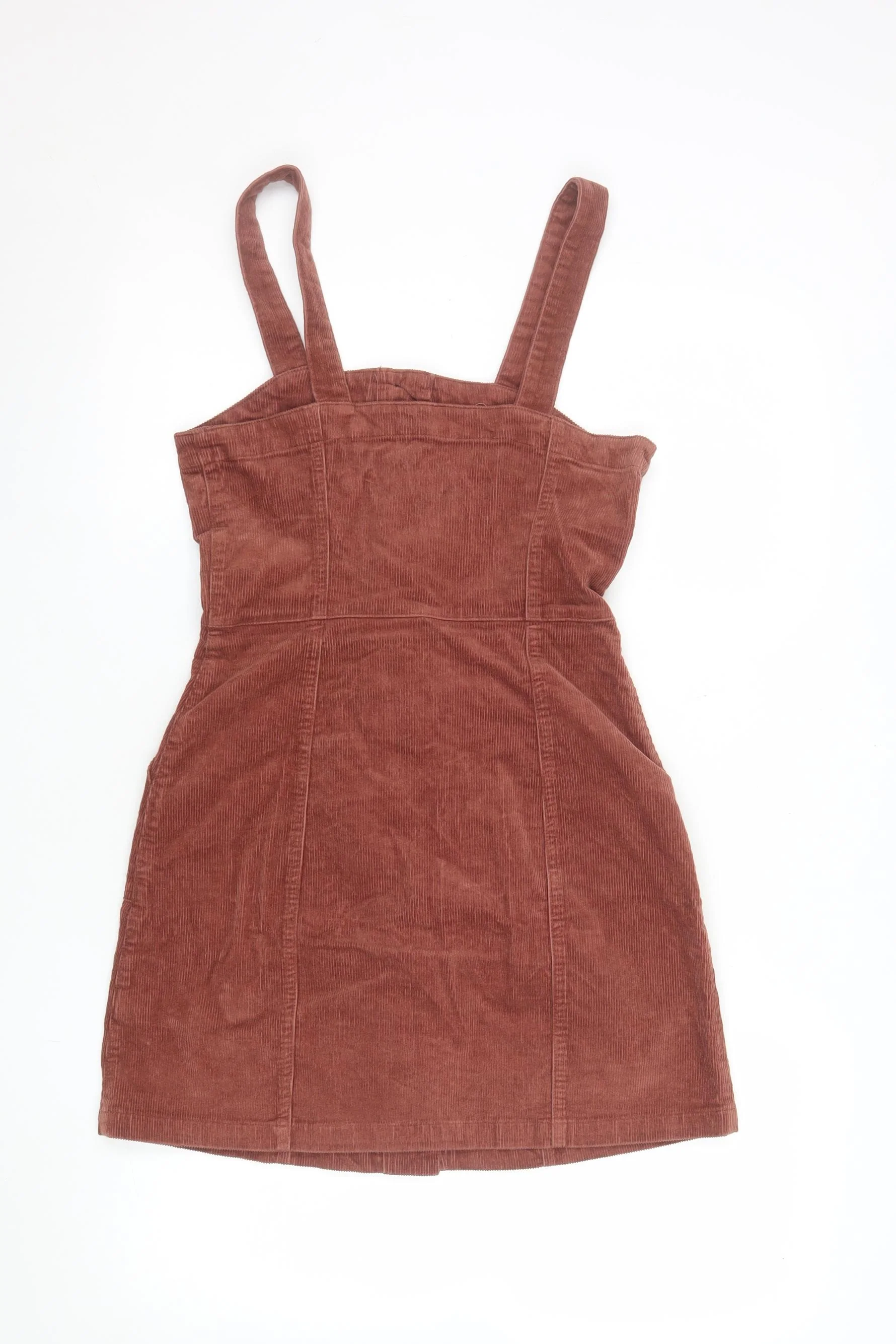 Denim Co. Women Brown Corduroy Pinafore Dress Size 10 - Image 3