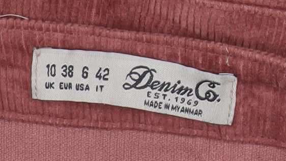 Denim Co. Women Brown Corduroy Pinafore Dress Size 10 - Image 4