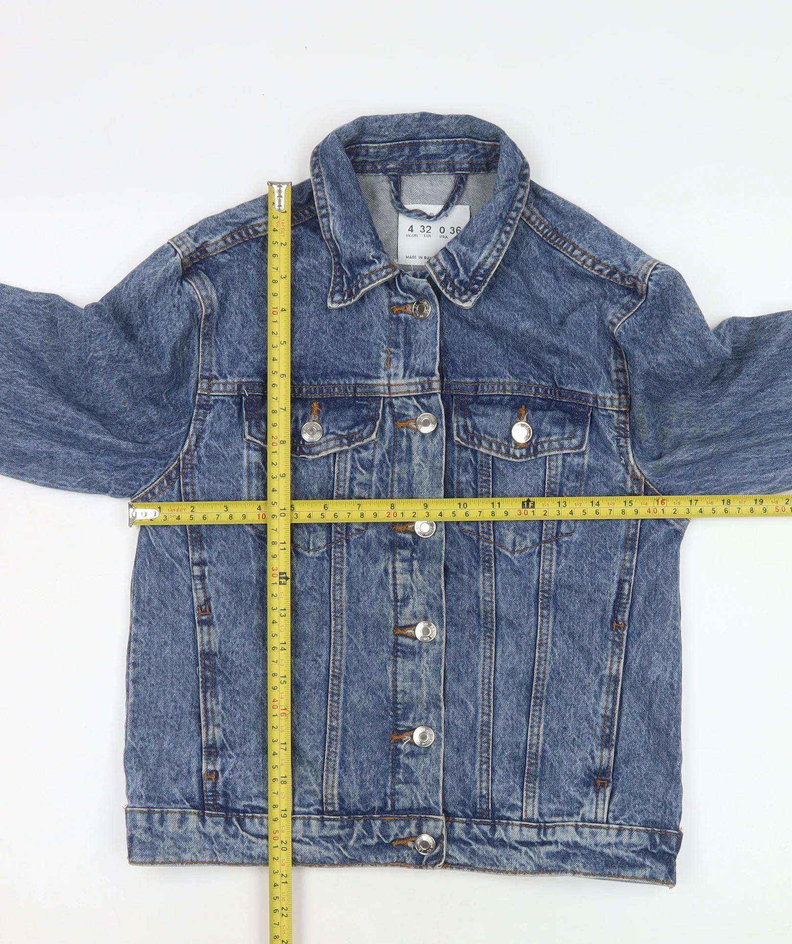Denim Co. Women's Blue Cotton Basic Jacket Size 4 - Image 2