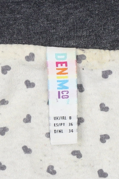 Denim Co Women's Grey Blazer UK 8 Regular Fit One-Button Jacket - Image 4