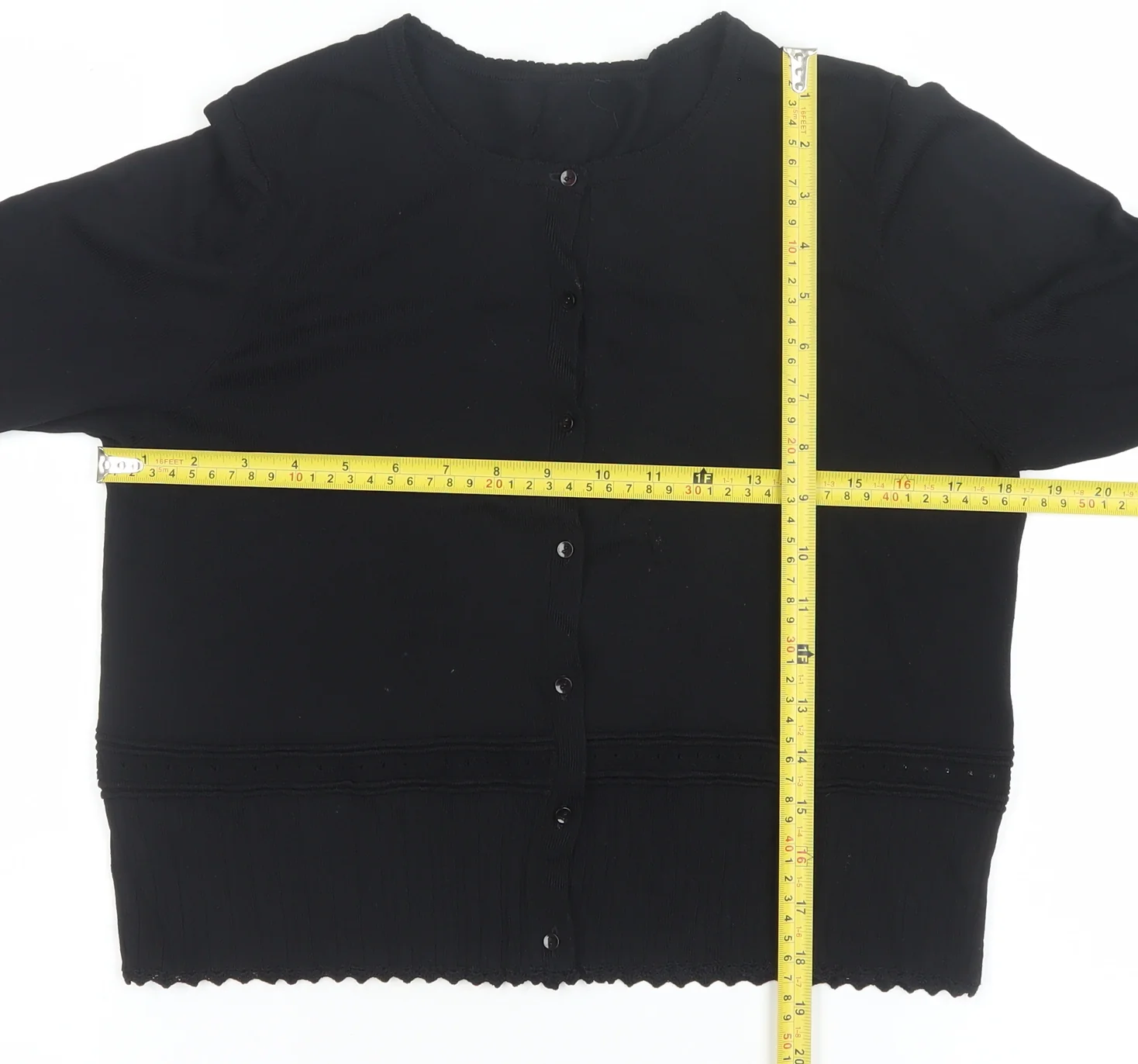 Designers at Debenhams Women Black Medium Cardigan Viscose Blend - Image 2