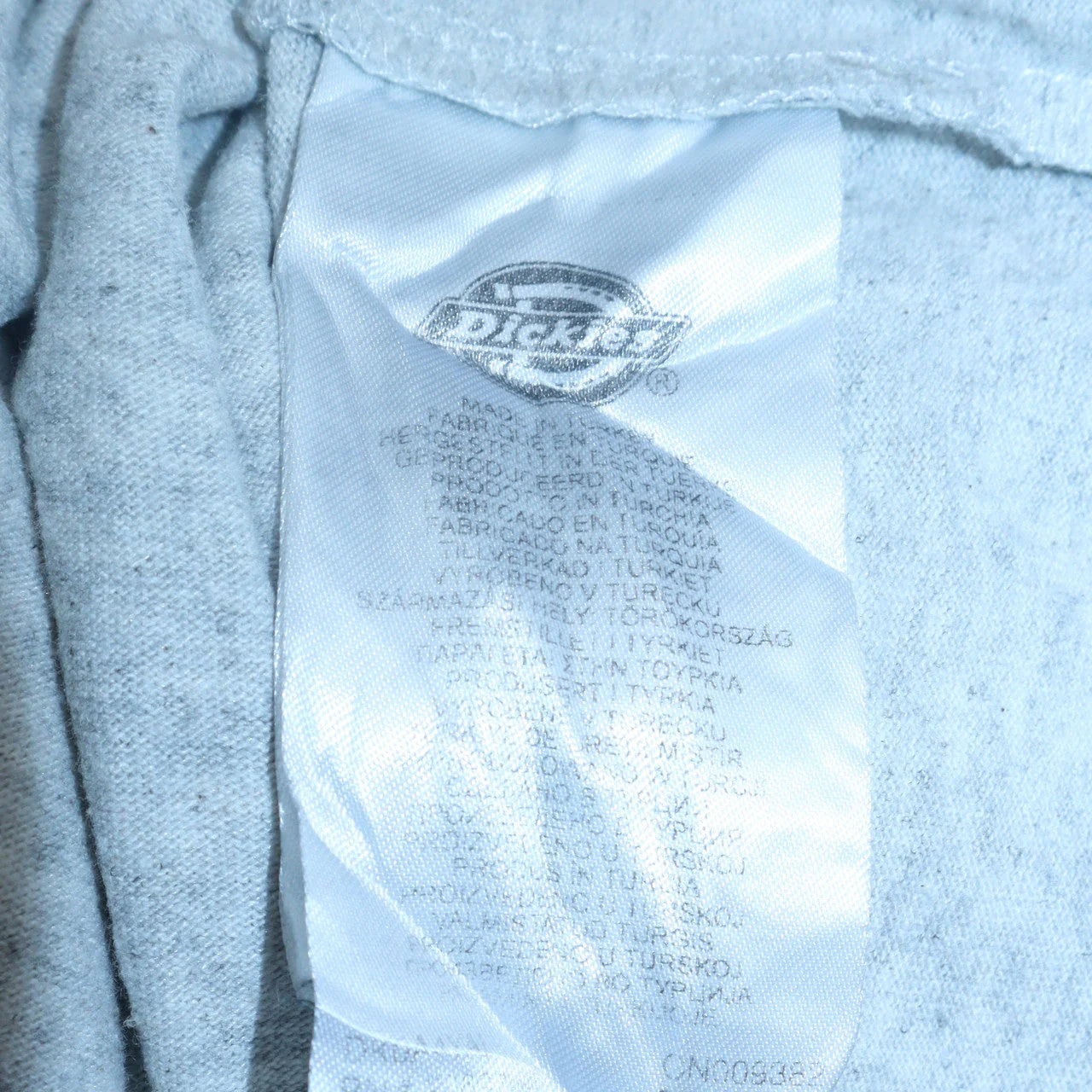 Dickies Men Grey Medium Regular Fit Crew Neck Cotton T-Shirt - Image 6