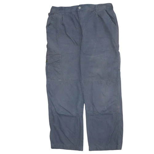Dickies Men’s Blue Cargo Workwear Cotton Trousers Size 44 Relaxed Fit