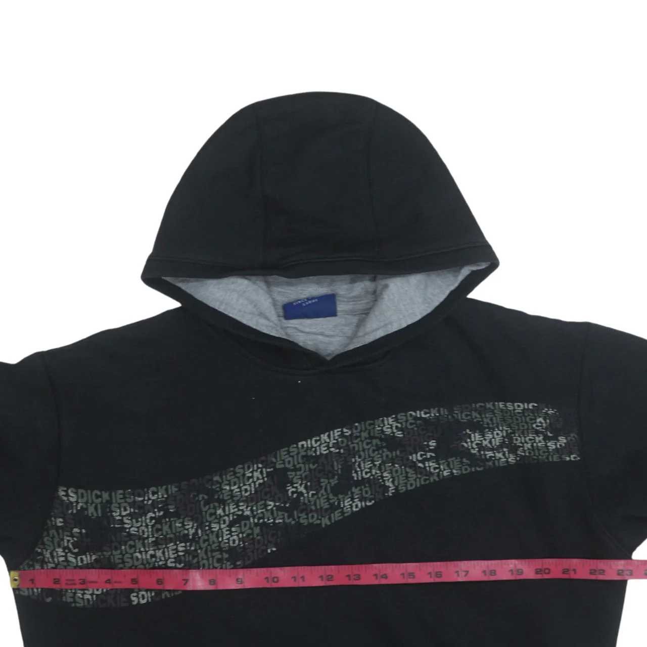 Dickies Men's Black Pullover Hoodie Large Fleece Graphic Print - Image 2