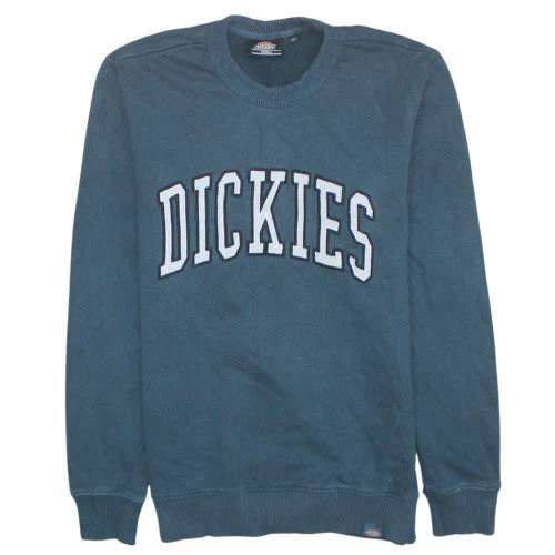 Dickies Mens Blue Crew Neck Pullover Sweatshirt Small