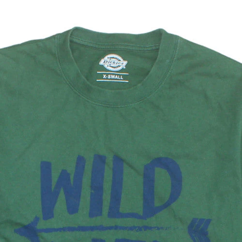 Dickies Men's Green XS Graphic Wild Life Cotton T-Shirt - Image 8