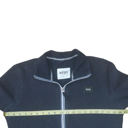 Diesel Men's Black Full Zip Fleece Sweatshirt Size S - Image 2