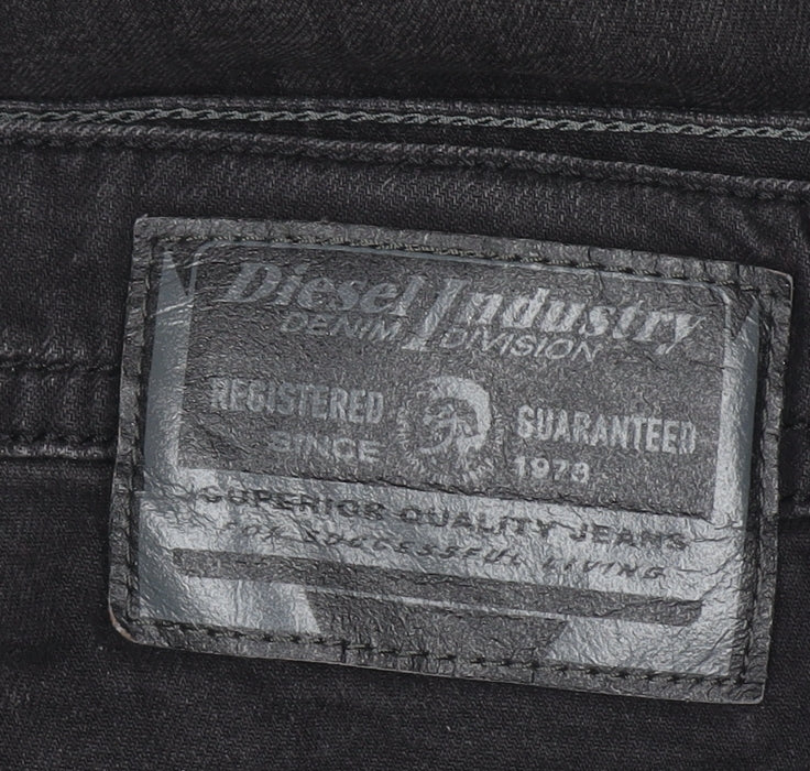 Diesel Men's Black Slim Fit Straight Denim Jeans Size 31 - Image 4
