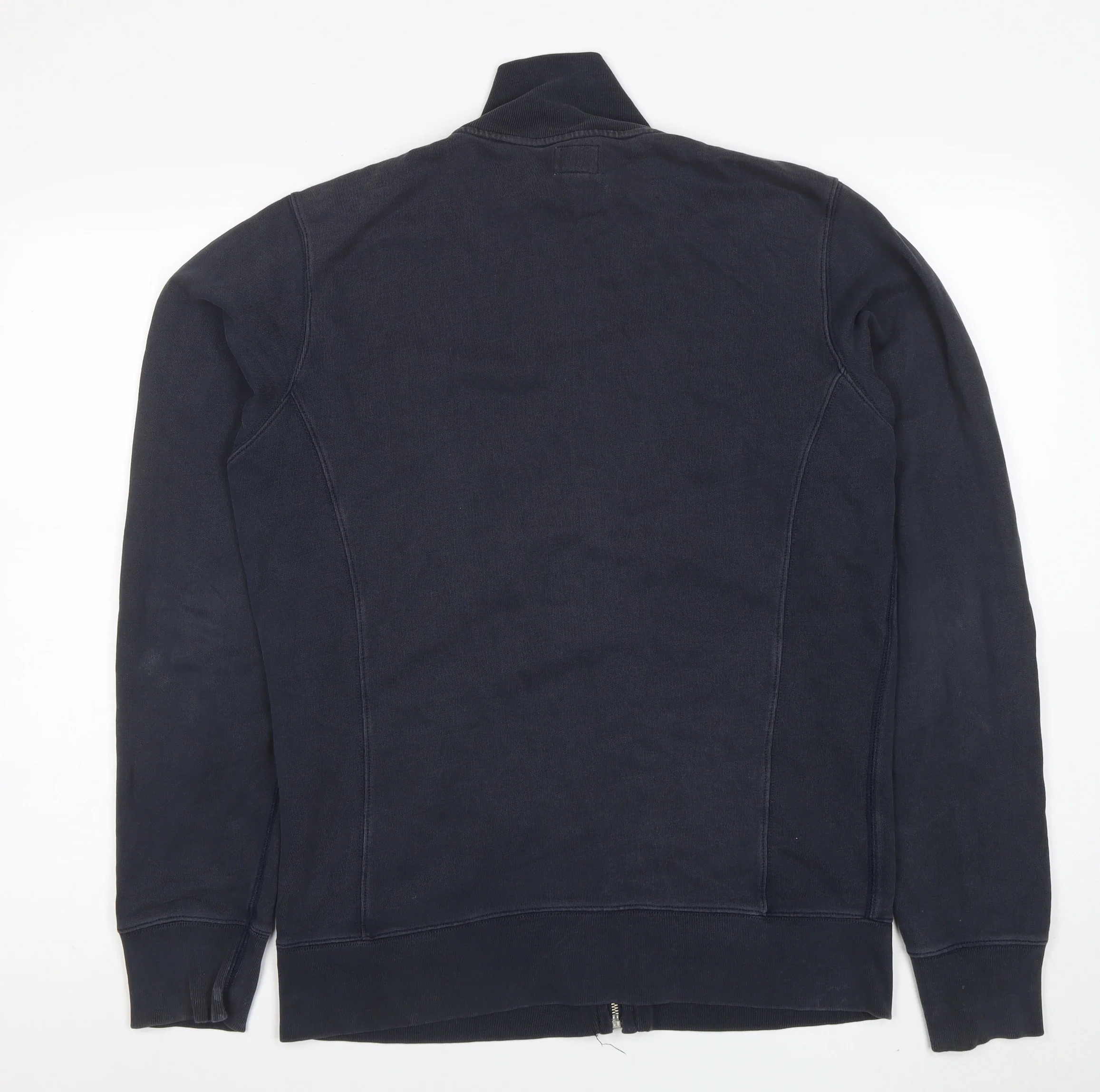 Diesel Mens Blue Full Zip Sweatshirt Size L High Neck Cotton - Image 3