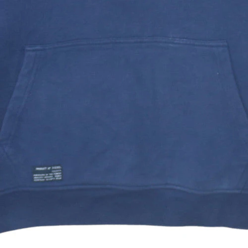 Diesel Mens Blue XL 1/2 Zip Hoodie Sweatshirt with Logo - Image 7