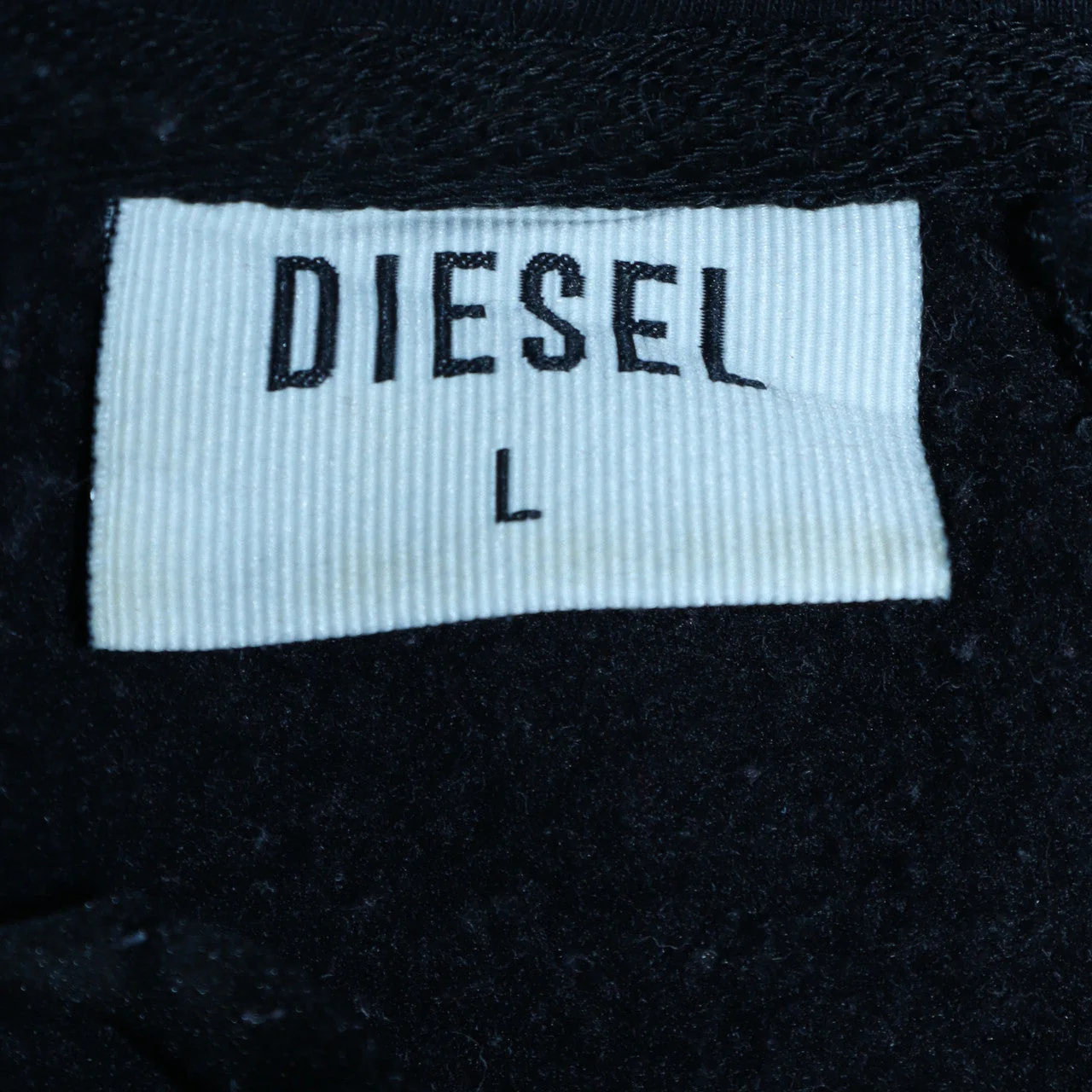 Diesel Women Black Pink Colourblock Pullover Hoodie L Cotton Blend - Image 5