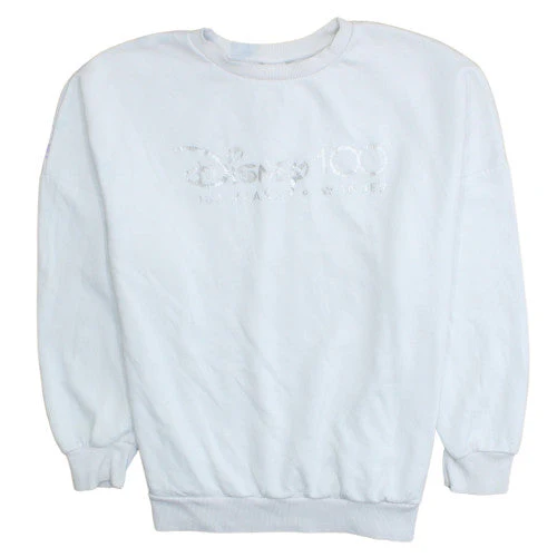 Disney 100 at George White Sweatshirt Women L 16-18 Pullover Crew Neck