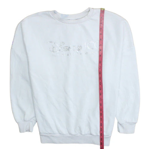 Disney 100 at George White Sweatshirt Women L 16-18 Pullover Crew Neck - Image 3