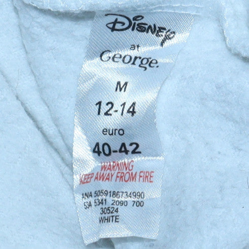 Disney at George Women White Mickey Mouse Sweatshirt Size M 12-14 - Image 5
