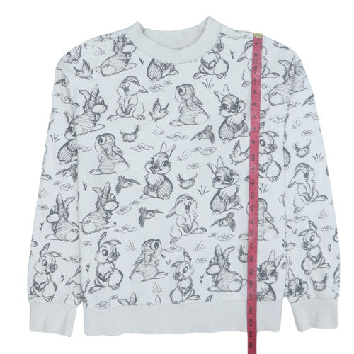 Disney at George Women White Thumper Pullover Sweatshirt Size M - Image 2