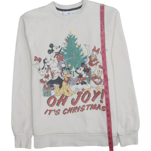 Disney at George Womens Beige Christmas Sweatshirt Size S 8-10 - Image 2