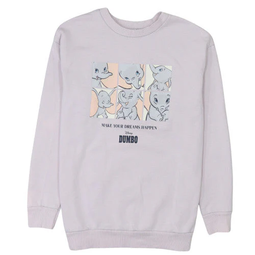 Disney Classics George Women Lilac Dumbo Sweatshirt Size 12-14