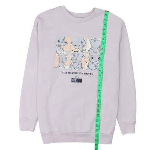 Disney Classics George Women Lilac Dumbo Sweatshirt Size 12-14 - Image 2