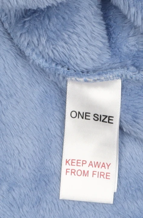 Disney Classics Stitch Blue Fleece Hooded Women's Winter Robe One Size - Image 6
