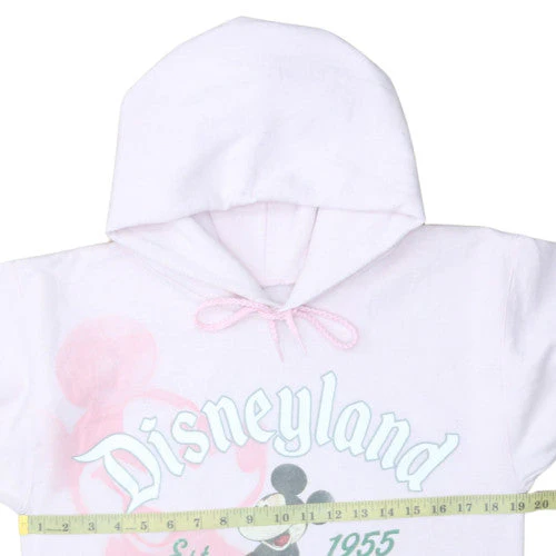 Disney Hanes Womens Pink Hoodie Small Mickey Mouse Disneyland 1955 Pullover - Image 2