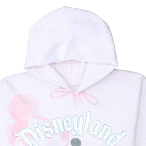 Disney Hanes Womens Pink Hoodie Small Mickey Mouse Disneyland 1955 Pullover - Image 7