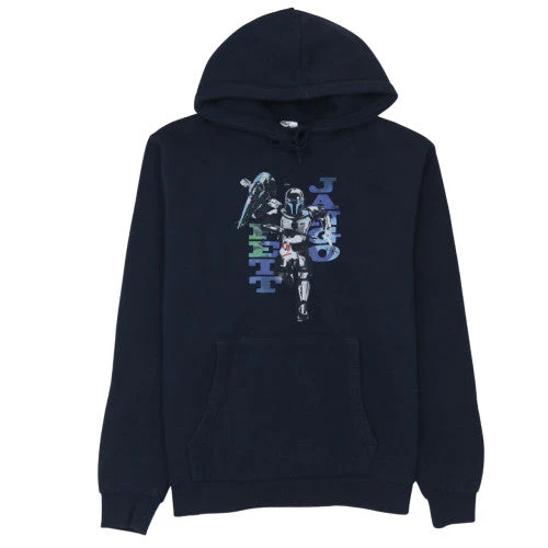 Disney Men’s Blue Graphic Pullover Hoodie - Size M - Regular Fit