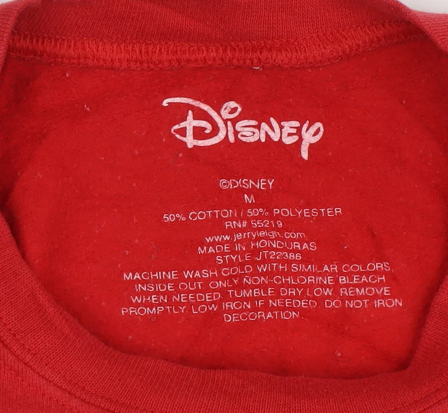 Disney Men's Red Mickey Mouse 1928 Pullover Sweatshirt Size M - Image 4